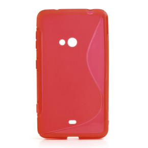Силиконов гръб ТПУ S-Case Nokia Lumia 625 червен